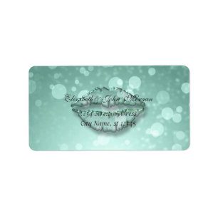Modern Glamoureus Stijlvol Mint Greenl, Bokeh, Lip Etiket