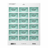 Modern Glamoureus Stijlvol Mint Greenl, Bokeh, Lip Etiket (Full Sheet)