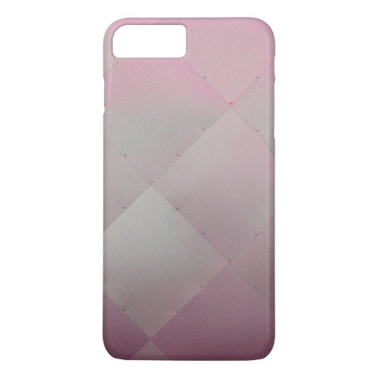 Modern glanzend geruit metaal roze Case-Mate iPhone case (Achterkant)