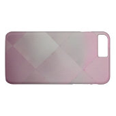 Modern glanzend geruit metaal roze Case-Mate iPhone case (Achterkant (Horizontaal))