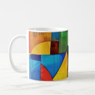 Modern Glas-in-Lood Koffiemok