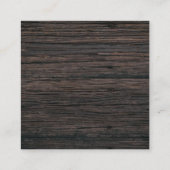 Modern Glass Lijst Rustic Foto bedankt Informatiekaartje (Achterkant)