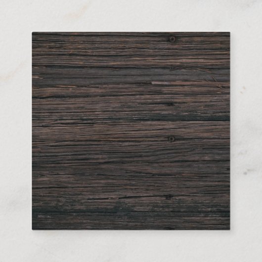 Modern Glass Lijst Rustic Foto bedankt Informatiekaartje (Achterkant)