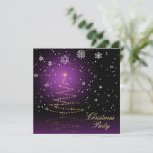 Modern Gleamy-kerstboom Kaart (Staand voorkant)