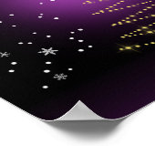 Modern Gleamy-kerstboom Poster (Hoek)