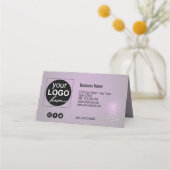 Modern Gleamy Shiny kerstboomkaartje Plaatskaartje (Achterkant)