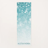 Modern Glitter Bokeh - Gepersonaliseerd Yogamat (Voorkant)