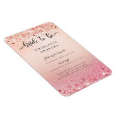 Modern, Glitter Bride to be Einladung Magneet (Rechterzijde)