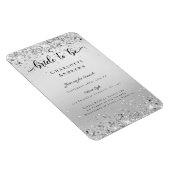 Modern, Glitter Bride tot Einladung Magnet Magneet (Rechterzijde)