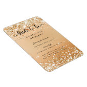 Modern, Glitter Bride tot Einladung Magnet Magneet (Rechterzijde)