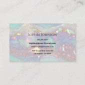 Modern Glitter Business Card Visitekaartje (Achterkant)