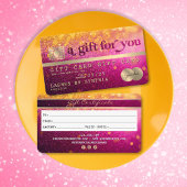Modern Glitter Credit Kaart Gift Kaart Certificaat