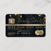 Modern Glitter Credit Kaart Gift Kaart Certificaat (Voorkant)