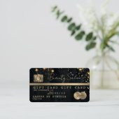 Modern Glitter Credit Kaart Gift Kaart Certificaat (Staand voorkant)