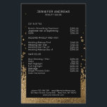 Modern Glitter Drop Gold Schwarz Flyer<br><div class="desc">Moderne, glitter-stijl in Gold en Schwarz. Es wird keine echte Folie/Glitter verwendet. Es ist in Fotodruck. Editiere es in Minuten. Über " weiteres personalisieren" kannst Du die Schriftgröße, Farbe und Position individuell verändern.</div>