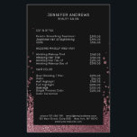 Modern Glitter Drop Rosegold Flyer<br><div class="desc">Moderne,  glitterstijl in Rossegold und Schwarz. Es wird keine echte Folie/Glitter verwendet. Es ist in Fotodruck. Editiere es in Minuten. Über " weiteres personalisieren" kannst Du die Schriftgröße,  Farbe und Position individuell verändern.</div>