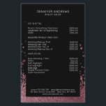 Modern Glitter Drop Rosegold Flyer<br><div class="desc">Moderne,  glitterstijl in Rossegold und Schwarz. Es wird keine echte Folie/Glitter verwendet. Es ist in Fotodruck. Editiere es in Minuten. Über " weiteres personalisieren" kannst Du die Schriftgröße,  Farbe und Position individuell verändern.</div>