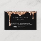 Modern Glitter Drop Salon & Spa Trouw    Visitekaartje (Achterkant)