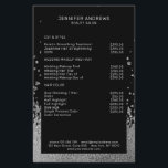 Modern Glitter Drop Silber Schwarz Flyer<br><div class="desc">Moderne,  glitterstijl in Silber und Schwarz. Es wird keine echte Folie/Glitter verwendet. Es ist in Fotodruck. Editiere es in Minuten. Über " weiteres personalisieren" kannst Du die Schriftgröße,  Farbe und Position individuell verändern.</div>