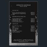 Modern Glitter Drop Silber Schwarz Flyer<br><div class="desc">Moderne, glitterstijl in Silber und Schwarz. Es wird keine echte Folie/Glitter verwendet. Es ist in Fotodruck. Editiere es in Minuten. Über " weiteres personalisieren" kannst Du die Schriftgröße, Farbe und Position individuell verändern.</div>