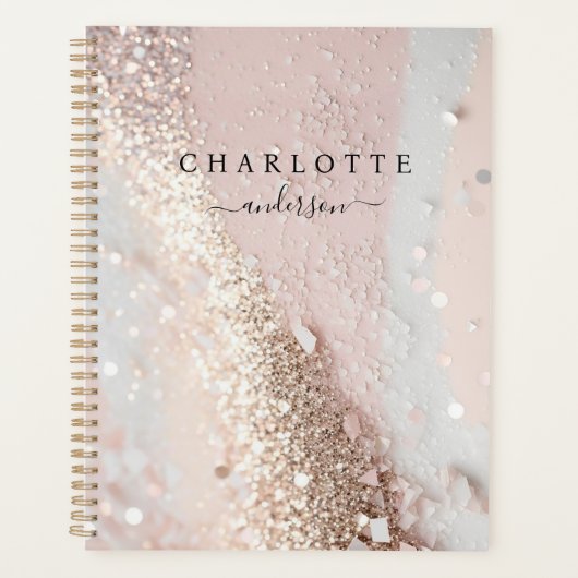 Modern, glitter, elegant planner (Voorkant)