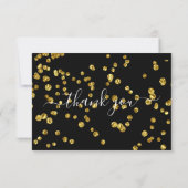 Modern Glitter Funeral Food Hartelijk dank Bedankkaart (Achterkant)