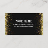 Modern Glitter Gold Hartelijk dank! Visitekaartje (Achterkant)