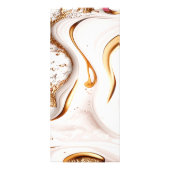 Modern Glitter Gold Marble Salon Reclamekaart (Achterkant)