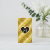Modern Glitter Gold Visitekaartje (Staand voorkant)