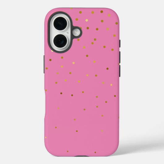 Modern Glitter Goud Roze Case-Mate iPhone Case (Achterkant)