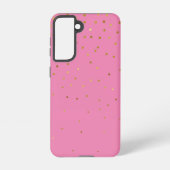 Modern Glitter Goud Roze Samsung Galaxy Hoesje (Achterkant)