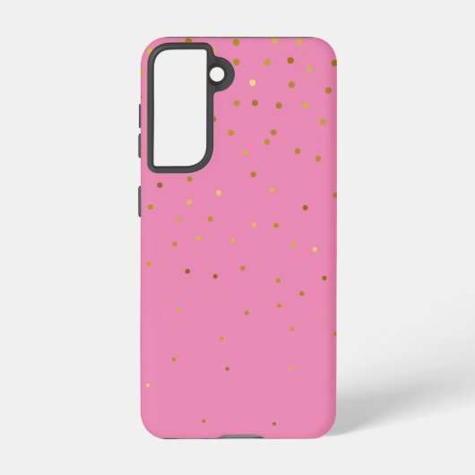 Modern Glitter Goud Roze Samsung Galaxy Hoesje (Achterkant)