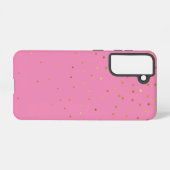 Modern Glitter Goud Roze Samsung Galaxy Hoesje (Achterkant horizontaal)