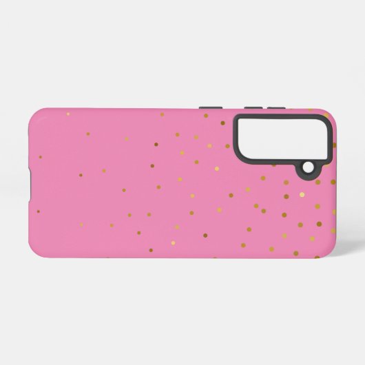 Modern Glitter Goud Roze Samsung Galaxy Hoesje (Achterkant horizontaal)