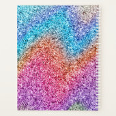 Modern Glitter Haarstylist Afspraakboek Planner (Achterkant)