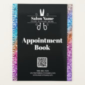 Modern Glitter Haarstylist Afspraakboek Planner (Voorkant)