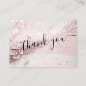 Modern, glitter kortingskaartje (Achterkant)