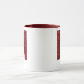 Modern Glitter Monogram M Mug with Name Mok (Midden)