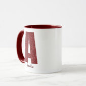 Modern Glitter Monogram Mug with Name Mok (Voorkant links)