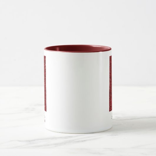 Modern Glitter Monogram N Mug with Name Mok (Midden)