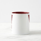 Modern Glitter Monogram Y Mug with Name Mok (Midden)