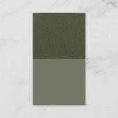 Modern Glitter & Moss Green Referral Kaart - Aange (Voorkant)