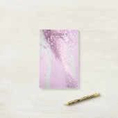 Modern Glitter Notities Post-it® Notes (Op bureau)