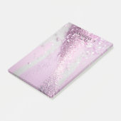Modern Glitter Notities Post-it® Notes (Schuin)