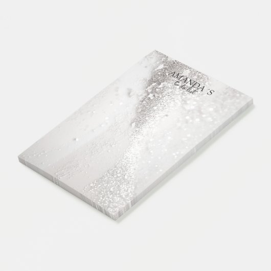 Modern Glitter Notities Post-it® Notes (Schuin)