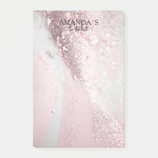  Modern Glitter Notities Post-it® Notes (Voorkant)