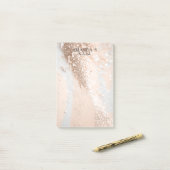 Modern Glitter Notities Post-it® Notes (Op bureau)