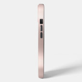 Modern Glitter Ombre Roos Gold Monogram Case-Mate iPhone Case (Achterkant / Links)