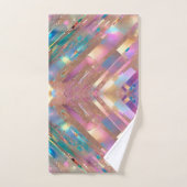 Modern Glitter Opal Holografisch Collectie Bad Handdoek (Handdoek)