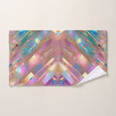Modern Glitter Opal Holografisch Collectie Bad Handdoek (Handdoek)